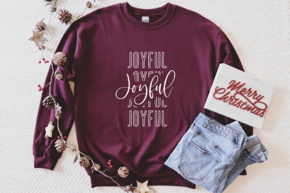 Download Joyful Retro Vintage Christmas Design - Joy Collection