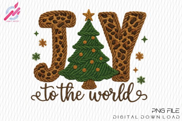 Download Crochet Christmas Joy to the World PNG - Joy Collection