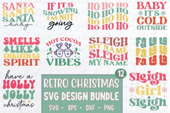 Download Retro Christmas SVG BUNDLE - Retro christmas svg bundle Collection