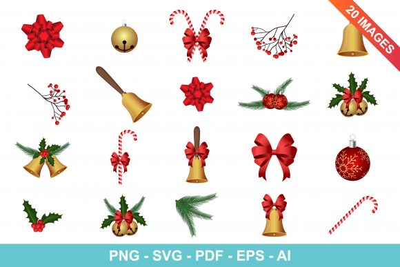 Download Christmas Decoration Clipart Set - Christmas decoration Collection