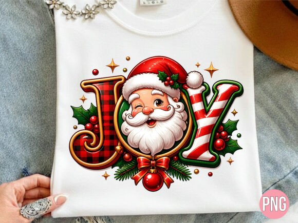 Download Joy Santa Claus PNG Shirt T-shirt - Joy Collection