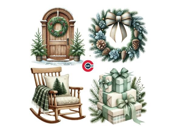 Download Cozy Winter Christmas Decoration Clipart - Christmas decoration Collection
