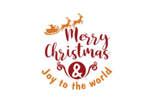 Download Merry Christmas &amp; Joy to the World SVG Cut - Joy Collection