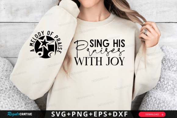 Download Sing His Praises with Joy Sleeve Svg - Joy Collection
