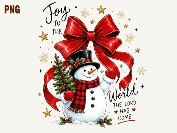 Download Joy to the World Snowman Christmas PNG, - Joy Collection