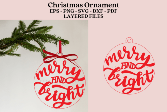 Download Merry Christmas Ornament Laser Cut File - Christmas ornament laser cut file Collection