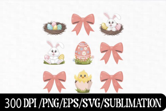 Download Pastel Easter Elements for Print &amp; SVG - Premium Resources