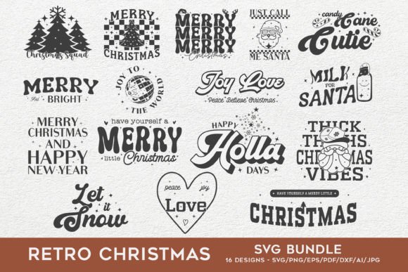 Download Retro Christmas Svg Bundle - Retro christmas svg bundle Collection